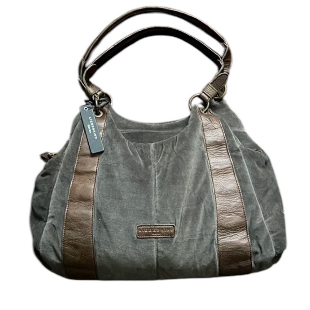 Liebesink Claire Suede Washed Green bag
